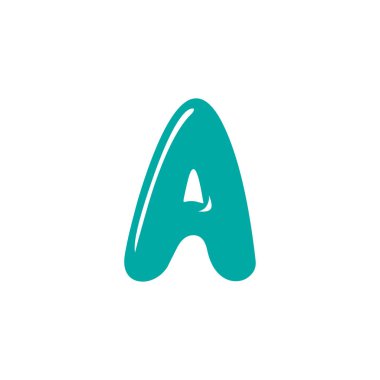 Bir harf simgesi, basitçe vektör illüstrasyonu  