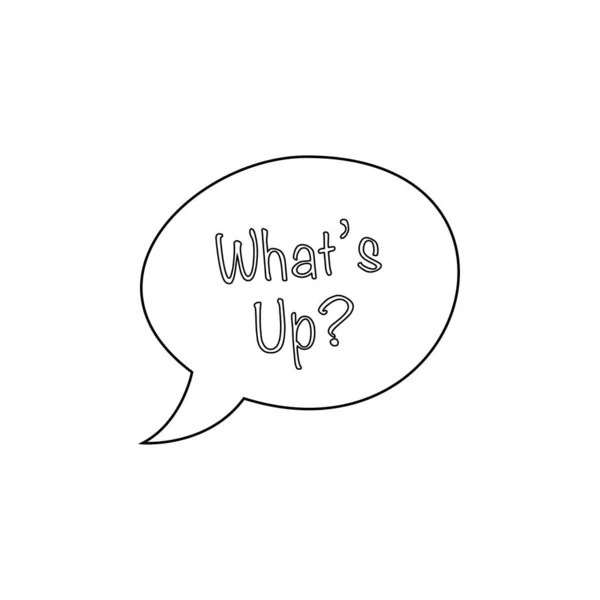 Line Speech Bubble Lettering Simply Vector Illustration — 스톡 벡터