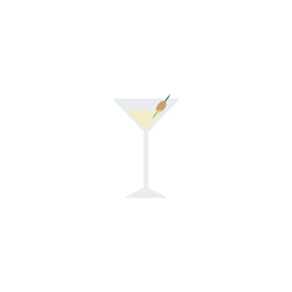 Cocktail Icoon Gewoon Vectorillustratie — Stockvector