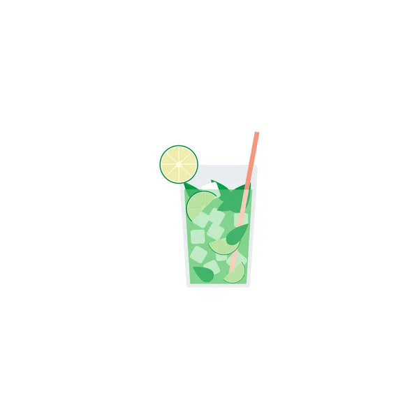 Icono Bebida Mojito Simplemente Ilustración Vectorial — Vector de stock