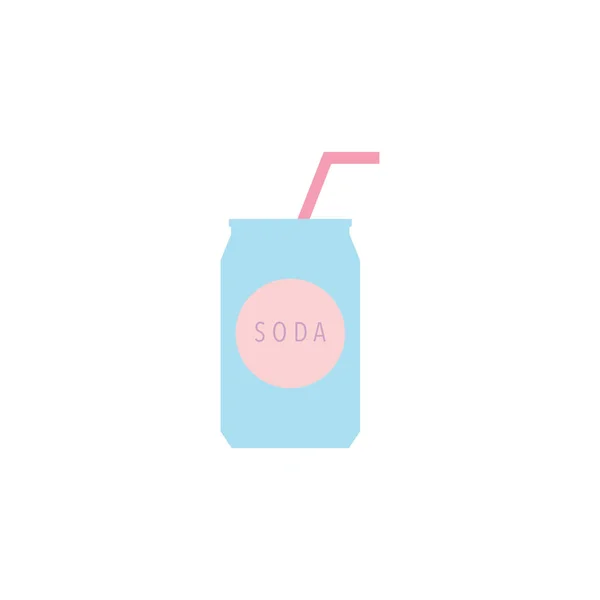 Soda Symbol Einfach Vektor Illustration — Stockvektor