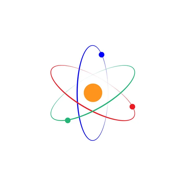 Segno Atomico Semplicemente Illustrazione Vettoriale — Vettoriale Stock