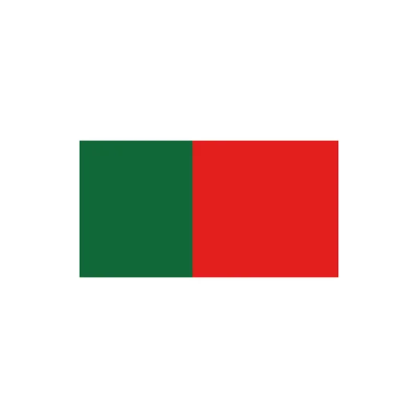 Bandera Madagascar Ilustración Vectorial Simple — Vector de stock