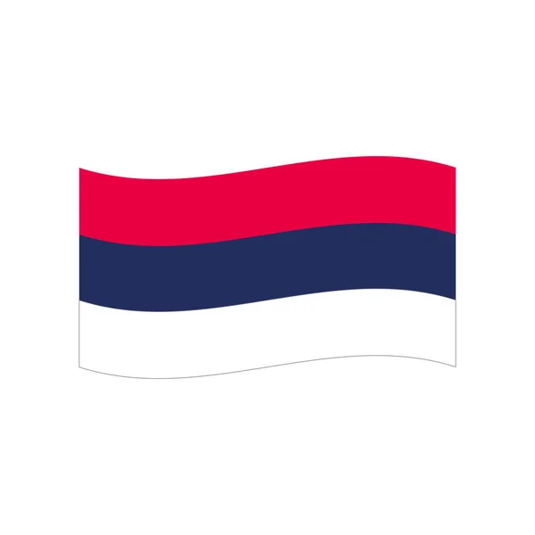 Serbian Flag Simply Vector Illustration — Stock Vector