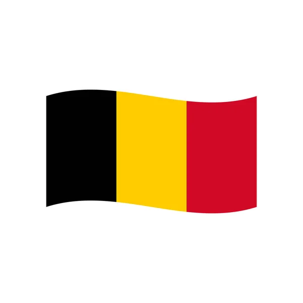 Belgien Flagge Symbol Einfach Vektorillustration — Stockvektor