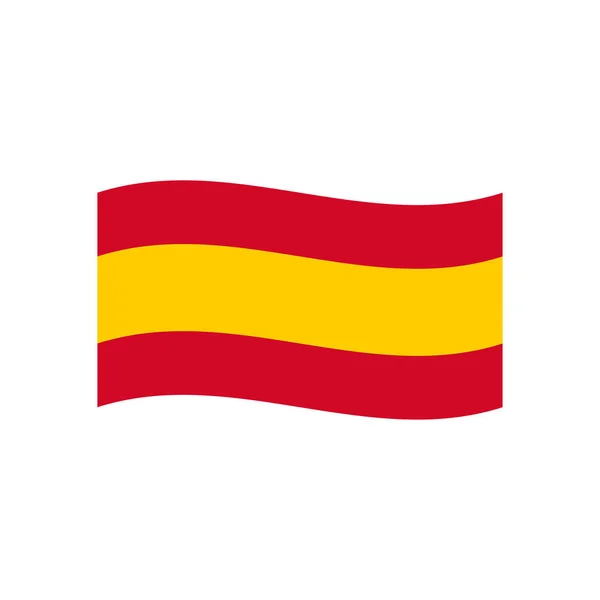 Bandera España Ilustración Vectorial Simple — Vector de stock