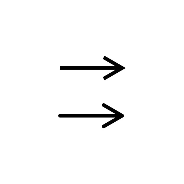 Icônes Flèches Illustration Vectorielle Simple — Image vectorielle