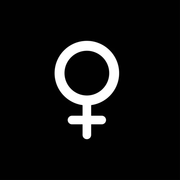 Жіночий Знак Просто Векторна Ілюстрація — стоковий вектор