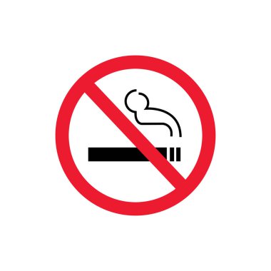Sigara simgesi yok, sadece vektör illüstrasyonu  