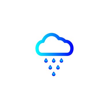 Rainy cloud icon.Weather icon.Rain icon.