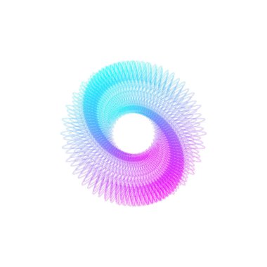 Beyaz arkaplanda soyut renkli şekil, basitçe vektör illüstrasyonu  