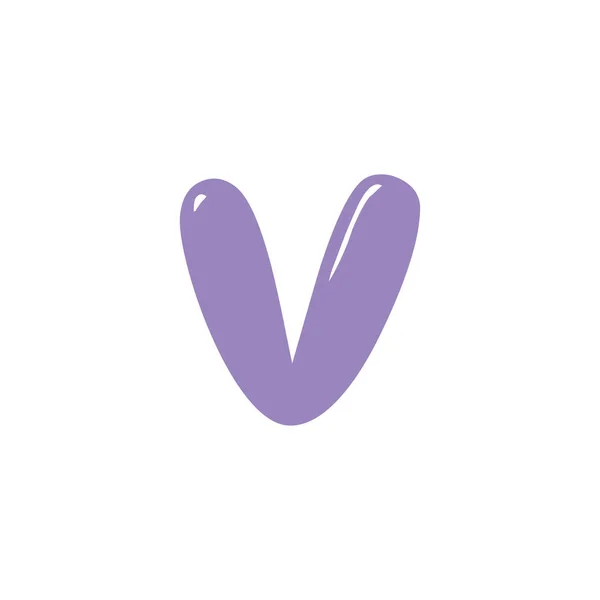 Icono Letra Simplemente Vector Ilustración — Vector de stock