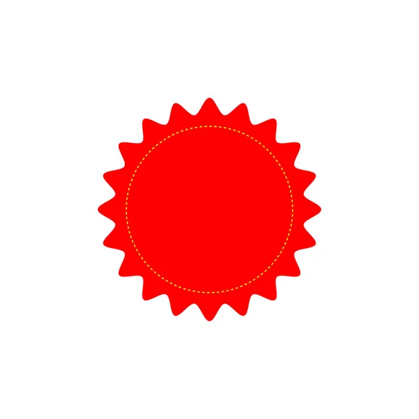Icône Tag Rouge Illustration Vectorielle Simple — Image vectorielle