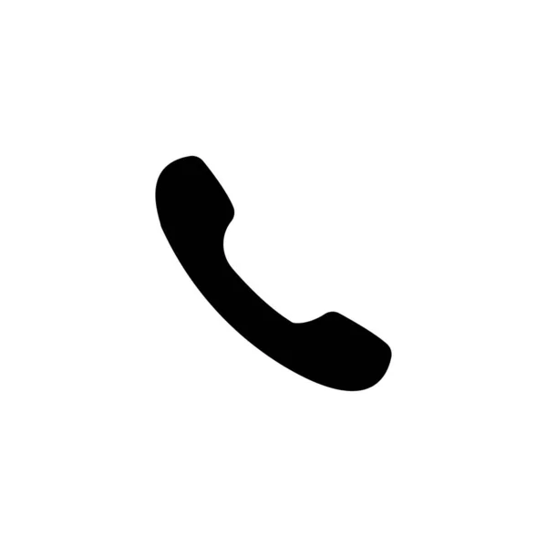 Εικονίδιο Επίπεδου Διανύσματος Τηλεφώνου Που Απομονώνεται Λευκό Φόντο — Διανυσματικό Αρχείο
