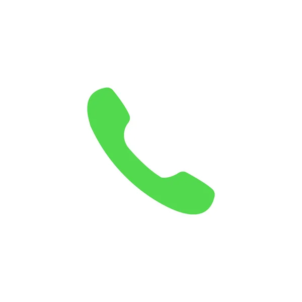 Плоская Векторная Иконка Телефона Выделенная Белом Фоне — стоковый вектор