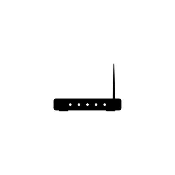 Flachvektorsymbol Für Wlan Router Isoliert Auf Weißem Hintergrund — Stockvektor