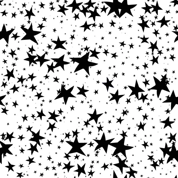 Abstract distorted chaotic stars seamless repeat pattern.