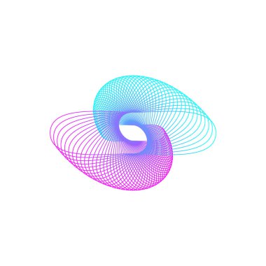 Soyut modern grafik ögesi. Dinamik renkli form ve çizgi. Akan sıvı şekilli gradyan soyut afişi. Bir logo, el ilanı veya sunum dizaynı için şablon. 