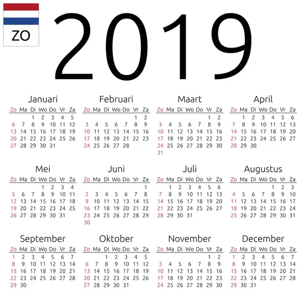 Jednoduché vektorové kalendář 2019 — Stock Vektor © Dmitry_Guzhanin 69310733 Jednoduché vektorové kalendář 2019 — Stock Vektor © Dmitry_Guzhanin 69310733