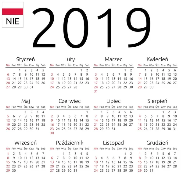 2019 Kalendarz Polski Grafika Wektorowa Facebook Po Polsku Miesiace Po Polsku Wektory I Ilustracje Royalty Free Depositphotos kalendarz po polsku