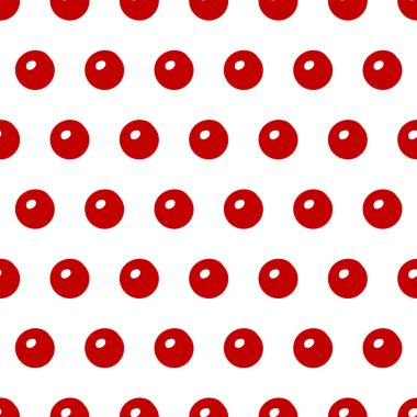 Kırmızı böğürtlenler pürüzsüz. Parlak el çizimi daireler. Tekstil, ambalaj, duvar kağıtları vesaire için. Tatlı yaz kirazları, beyaz arka planda yaban mersinleri. Vektör illüstrasyonu