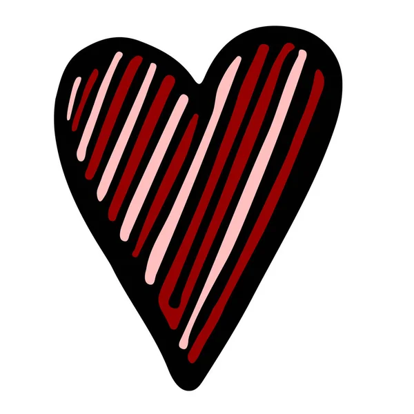 Ich Liebe Dich Wörter Schriftzug Mit Handgezeichneten Roten Beeren Muster — Stockvektor