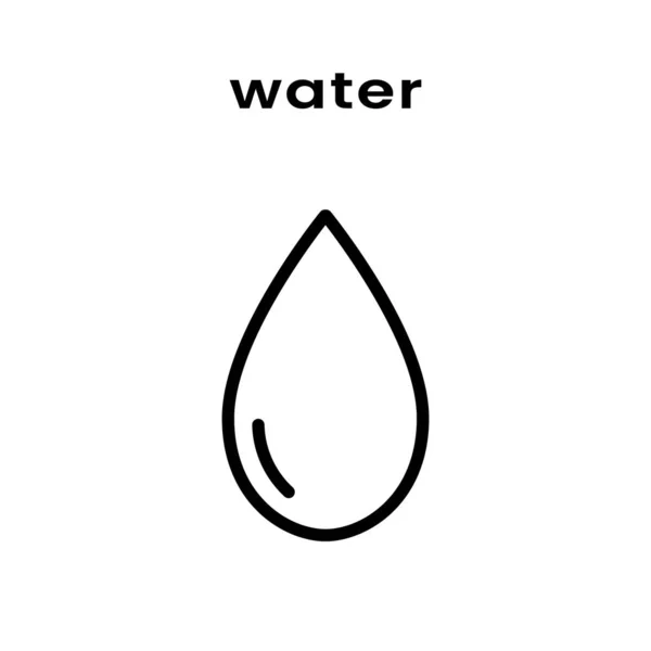 Abstrakcyjny Symbol Kropli Wody Projekt Logo Ikona Szablonu Może Być — Wektor stockowy