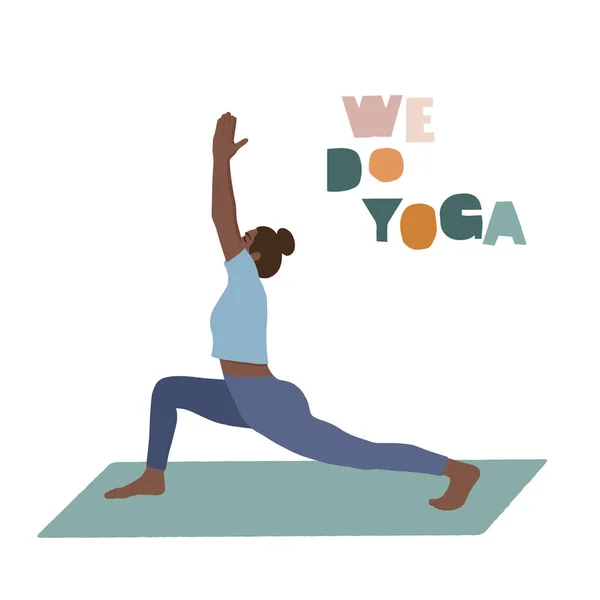 Hacemos yoga — Archivo Imágenes Vectoriales