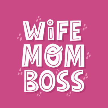 Slogan Vector SVG PROFESSIONALLY DESIGNED Boss mom