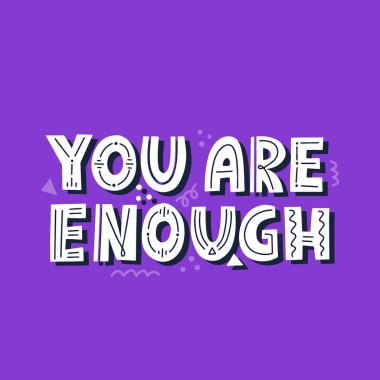 Bu kadar alıntı yeter. Ve kart, tişört ve afiş için vektör harfleri çizdim. Moda tarzında pozitif teşvik alıntısı.