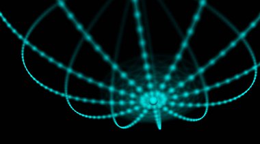 Gelecekçi teknoloji siber küp bağlantısı dünya ağı, bilgisayar, fiber optik kablolar, fiber bağlantı