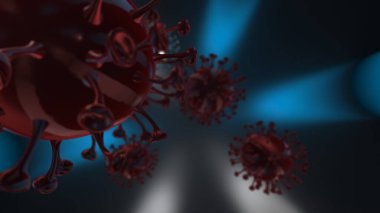 Coronavirus 2019-nCov romanı Coronavirus consepsi, 3D yorumlama