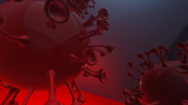 Coronavirus 2019-nCov romanı Coronavirus consepsi, 3D yorumlama