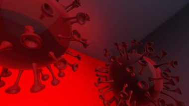Coronavirus 2019-nCov romanı Coronavirus consepsi, 3D yorumlama