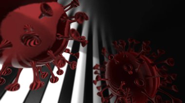 Coronavirus 2019-nCov romanı Coronavirus consepsi, 3D yorumlama