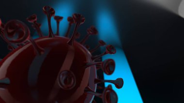 Coronavirus 2019-nCov romanı Coronavirus consepsi, 3D yorumlama