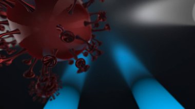 Coronavirus 2019-nCov romanı Coronavirus consepsi, 3D yorumlama