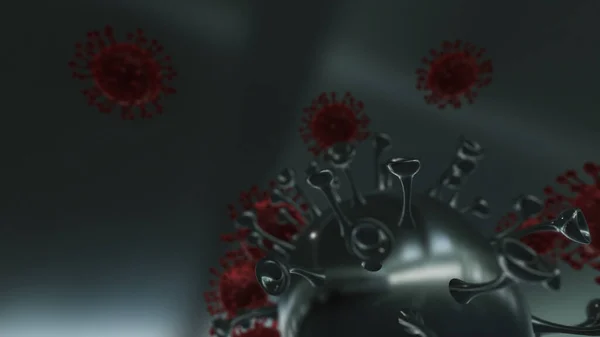 Coronavirus 2019 Ncov Novel Coronavirus Concep Rendering — 스톡 사진