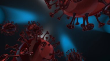 Coronavirus 2019-nCov romanı Coronavirus consepsi, 3D yorumlama
