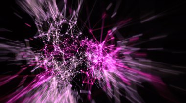 Teknoloji elektrik bağlantısı arka planı, 3D görüntüleme