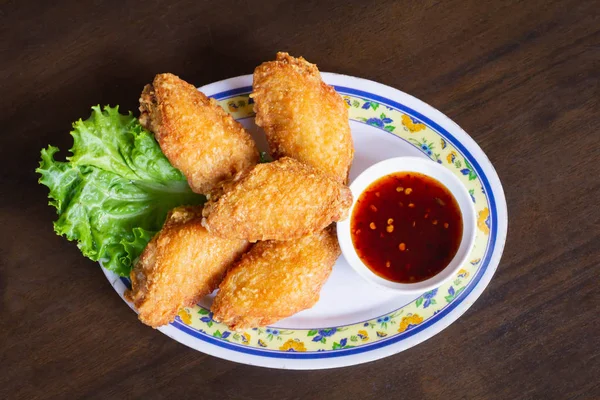 Fried chicken with sauce in Thailand food style