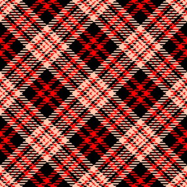 Tartan Ekose İskoç Dikişsiz Desen. 