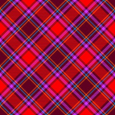 Tartan Ekose İskoç Dikişsiz Desen. 