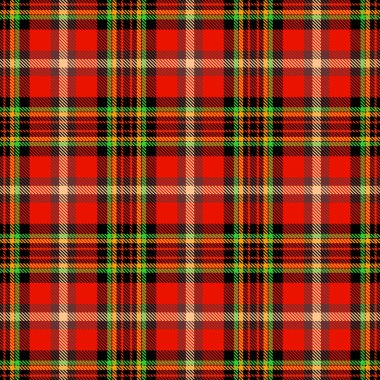 Tartan Ekose İskoç Dikişsiz Desen. 