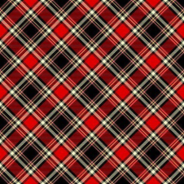 Tartan Ekose İskoç Dikişsiz Desen. 