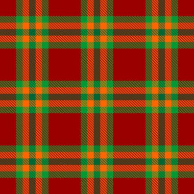 Tartan Ekose İskoç Dikişsiz Desen. 
