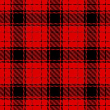 Tartan Ekose İskoç Dikişsiz Desen. 