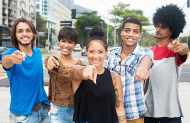 Grup New York'ta serin hipster genç yetişkin