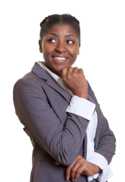 Businesswoman from Africa looking sideways — Stock Photo, Image