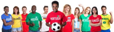 Portekizli futbol fan diğer ülkelerden hayranları ile